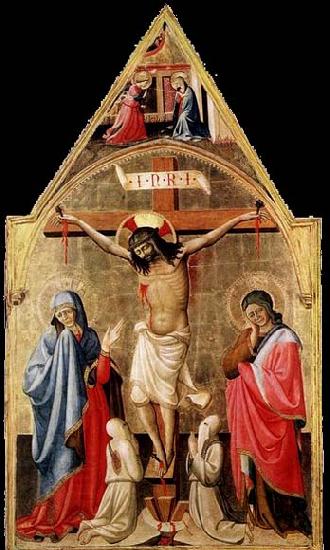 Antonio da Firenze Crucifixion with Mary and St John the Evangelist China oil painting art